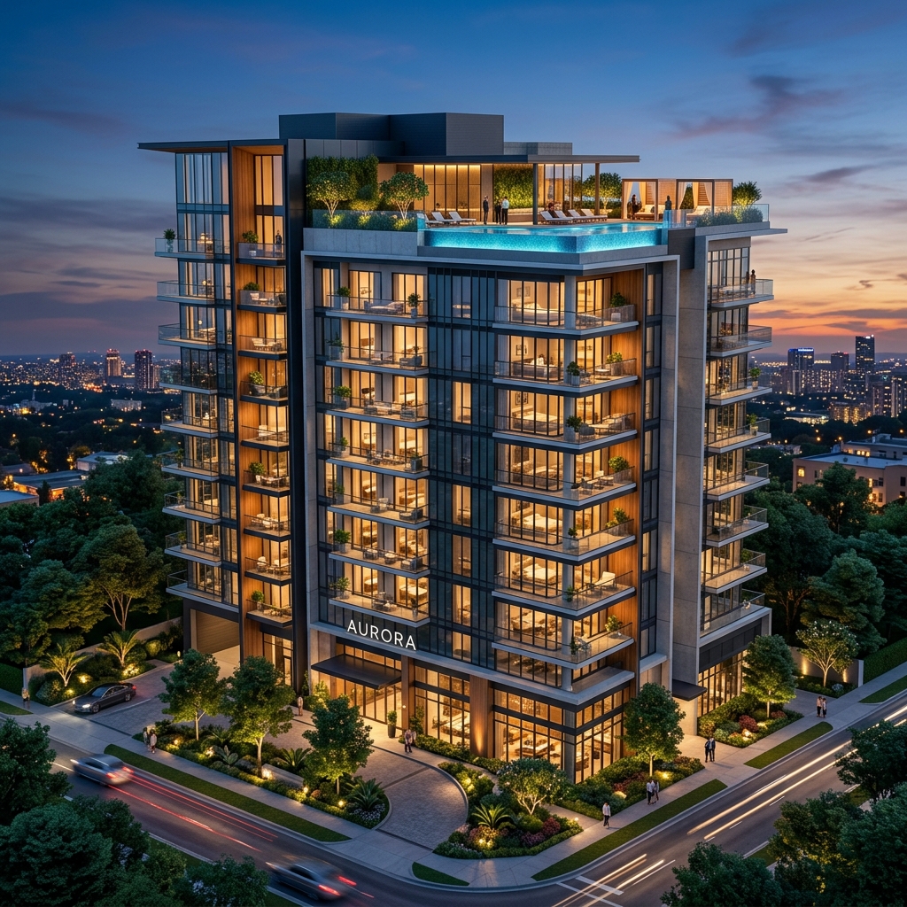 Luxury Apartments Dusk