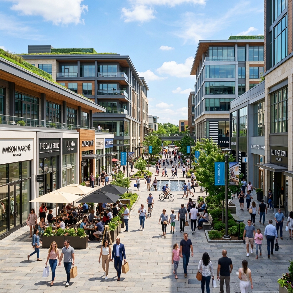 Modern Town Center Daylight